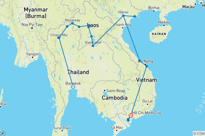 Map of South East Asia Uncovered