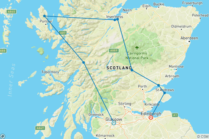 Map of Bonnie Scotland