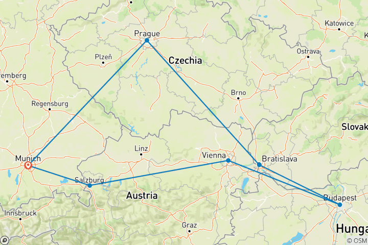 Carte du circuit Splendeurs impériales