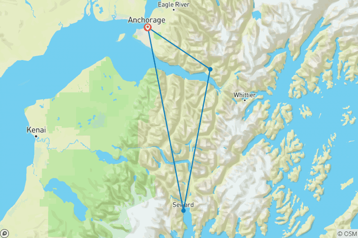 Map of Alaska's Iditarod