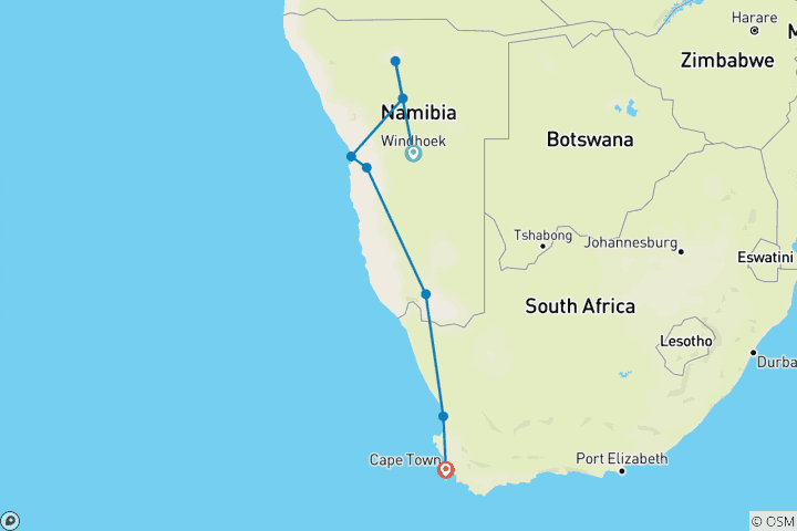 Carte du circuit Cap et Dunes Discoverer