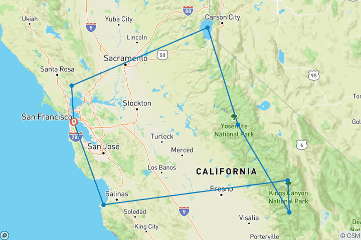 Map of Northern California's Finest