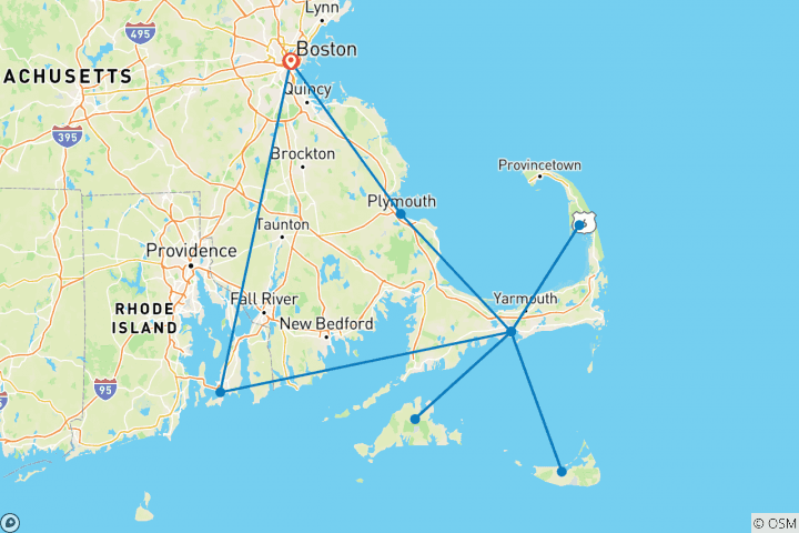 Map of Cape Cod & the Islands