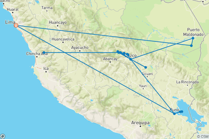 Mapa de Panorama de Perú