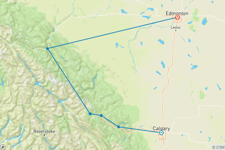 Carte du circuit Trek et Canoë - Hôtel et Camping Mix