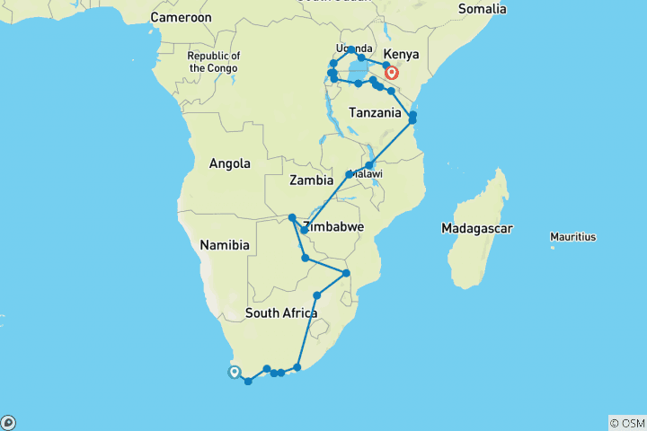 Carte du circuit Sentiers nordiques