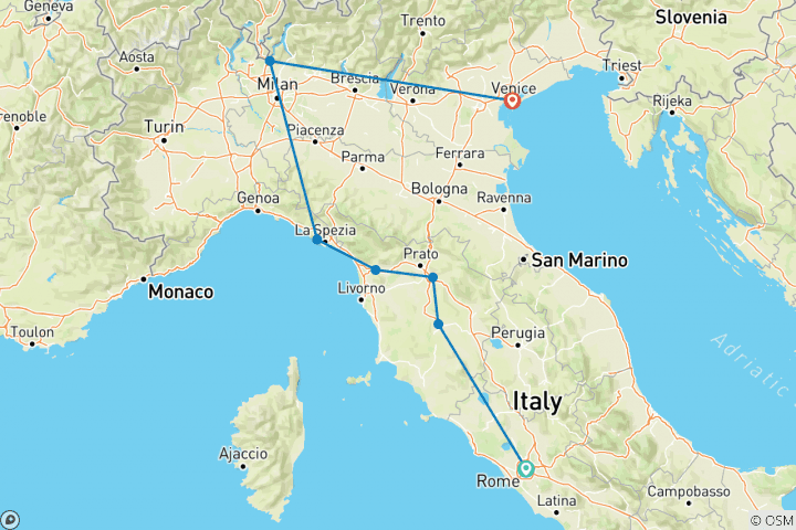 Map of Ultimate Italy