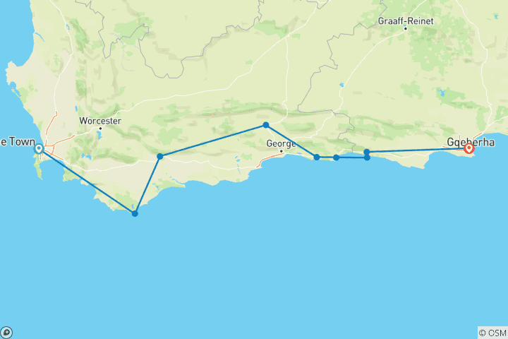 Carte du circuit Splendeur de la Route des jardins