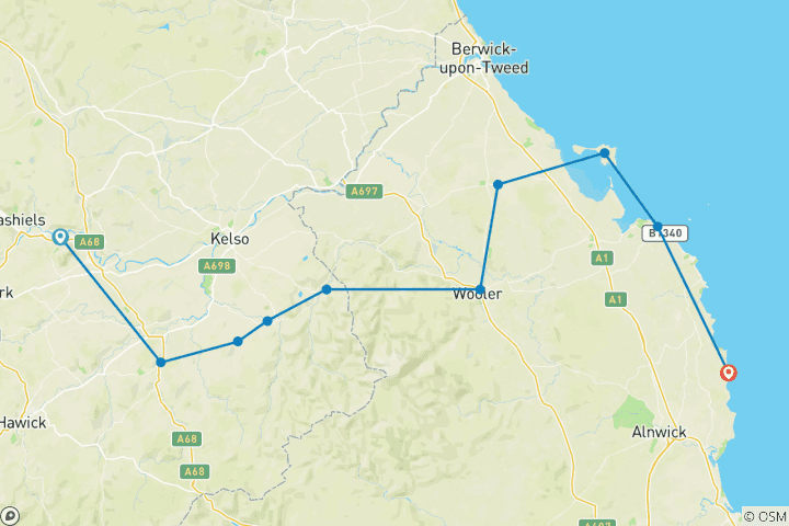 Carte du circuit Chemin de St. Cuthbert