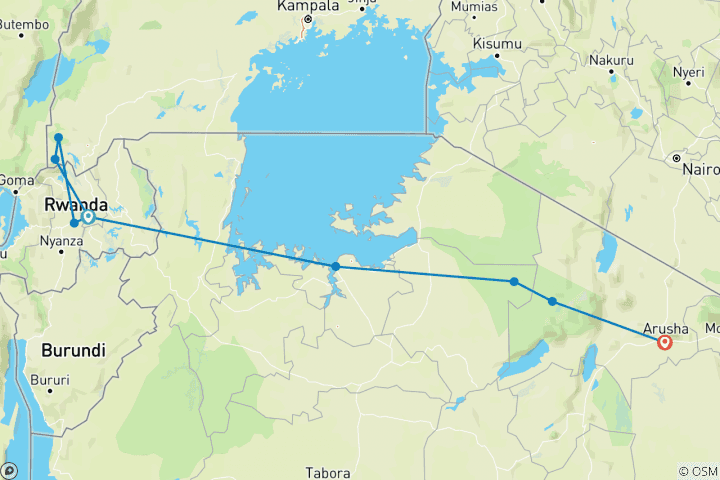 Carte du circuit Rencontre avec la faune