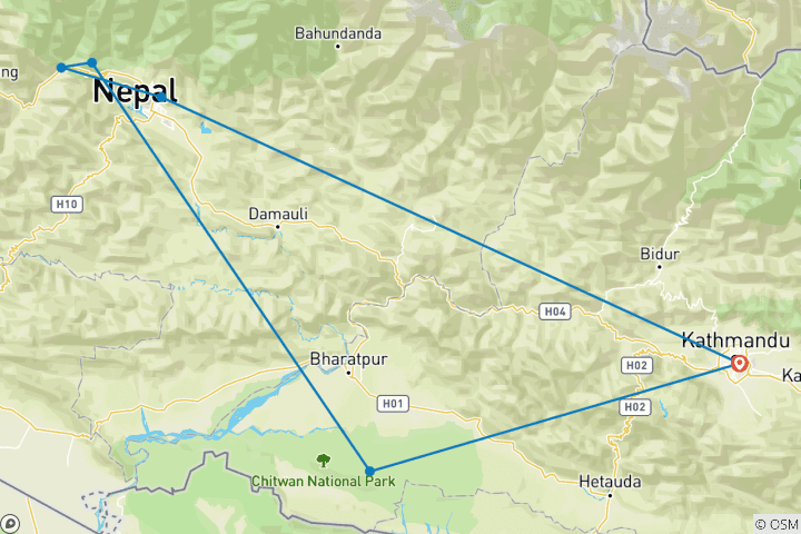 Map of Essential Nepal