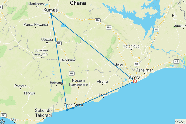 Map of Tapestry Experience 2025