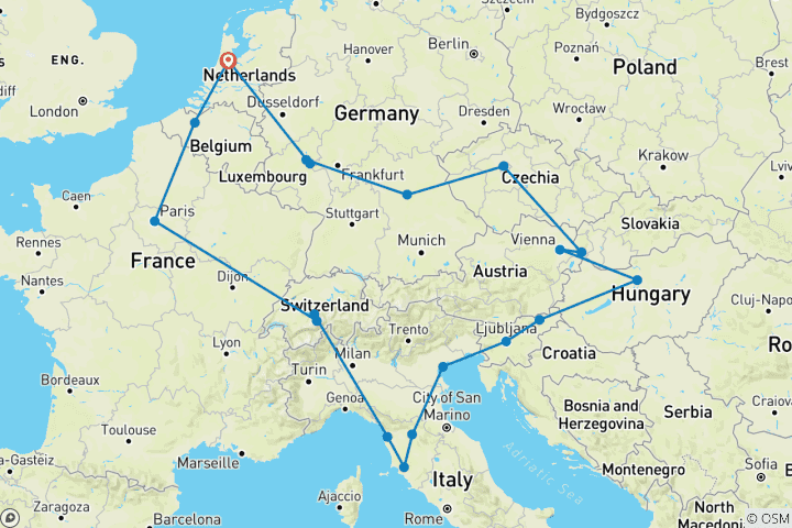 Karte von Europa Juwelen: Weihnachten & Neujahr