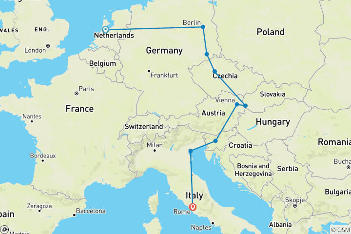 Carte du circuit Aventure orientale