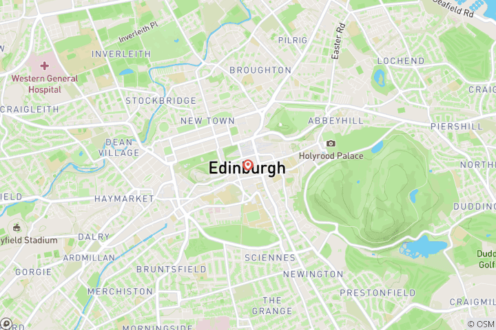 Mapa de Edimburgo para Hogmanay (Nochevieja) (5 días) (1 destination)