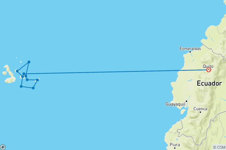 Mapa de Galápagos completos - Gran Dafne