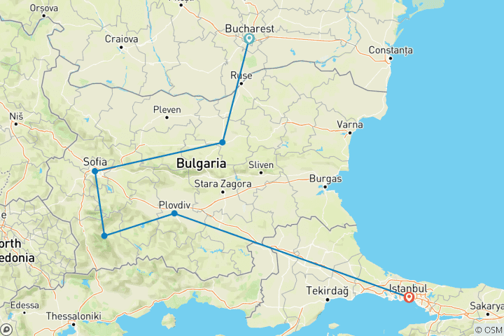 Map of Eastern Europe Express