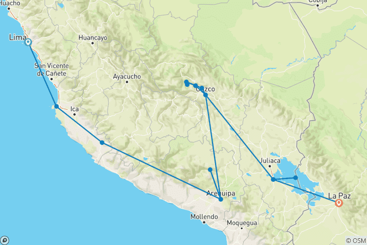 Mapa de Lo esencial de Perú