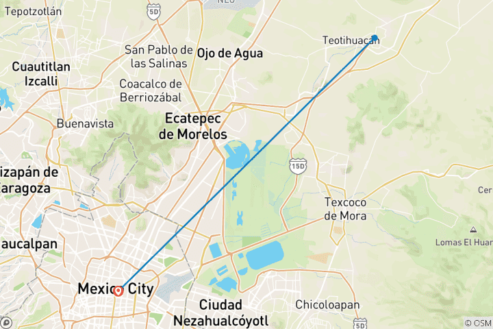 Mapa de Día de los Muertos en Ciudad de México