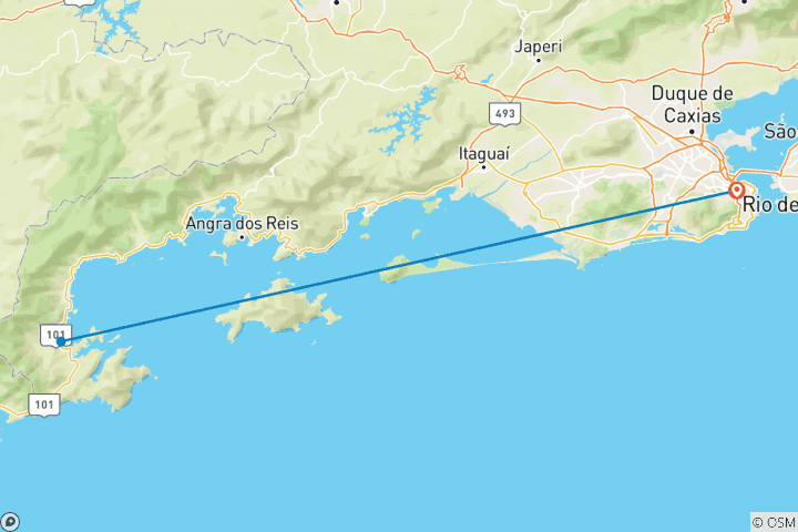 Carte du circuit Paquet Paraty