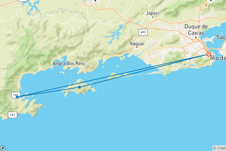 Carte du circuit Paquet État de Rio