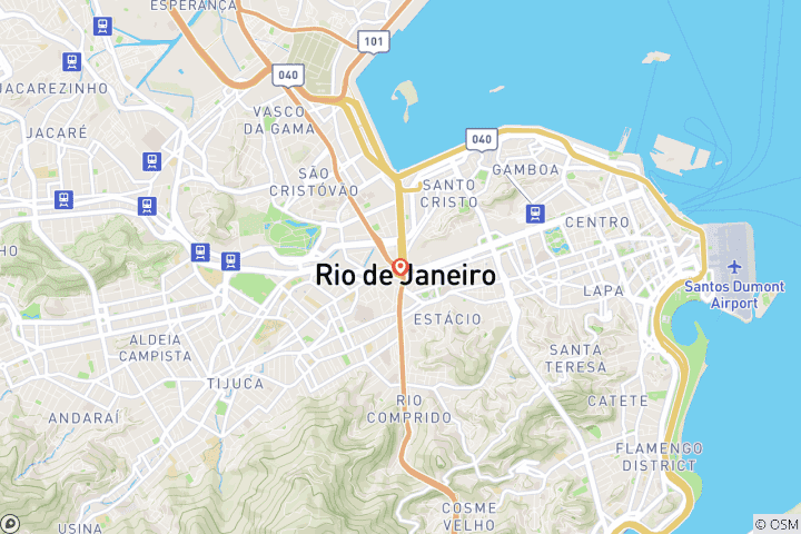 Map of Rio de Janeiro Carnival Experience