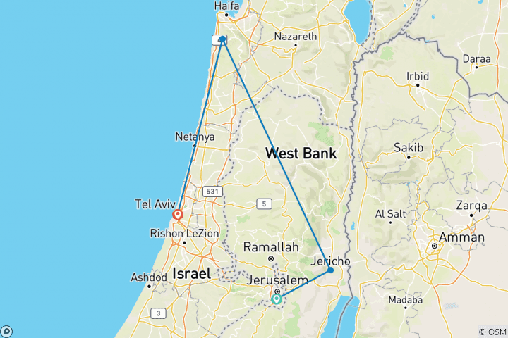 Map of Discover Israel