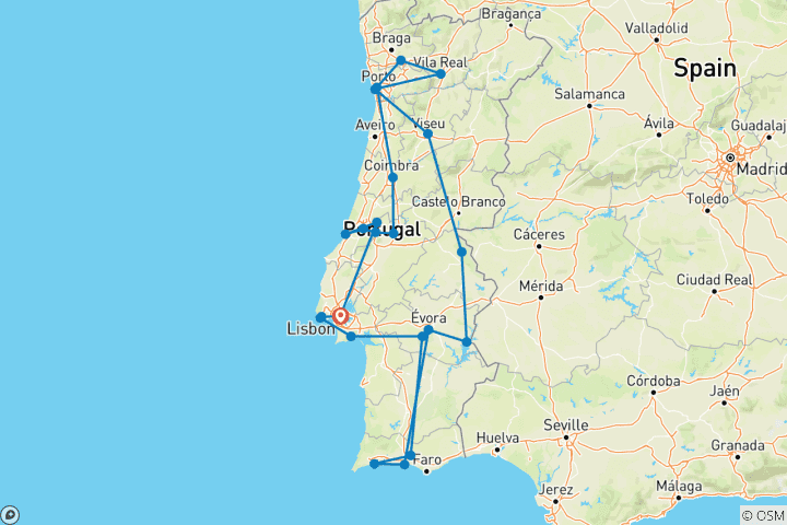 Karte von Das Beste aus Portugal