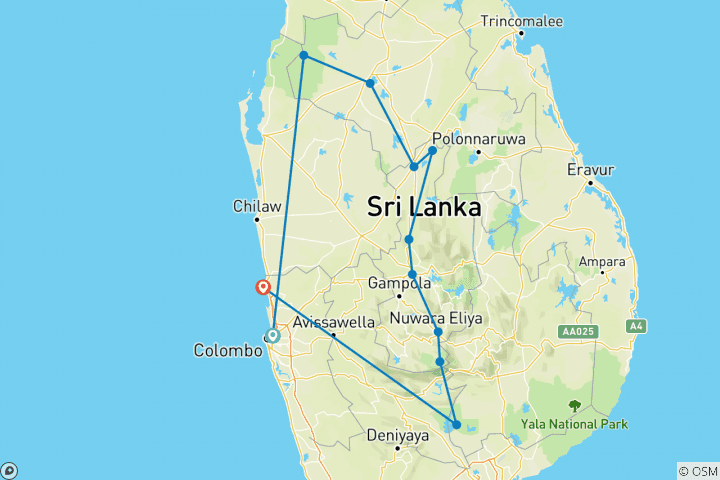 Map of Journeys: Discover Sri Lanka National Geographic Journeys