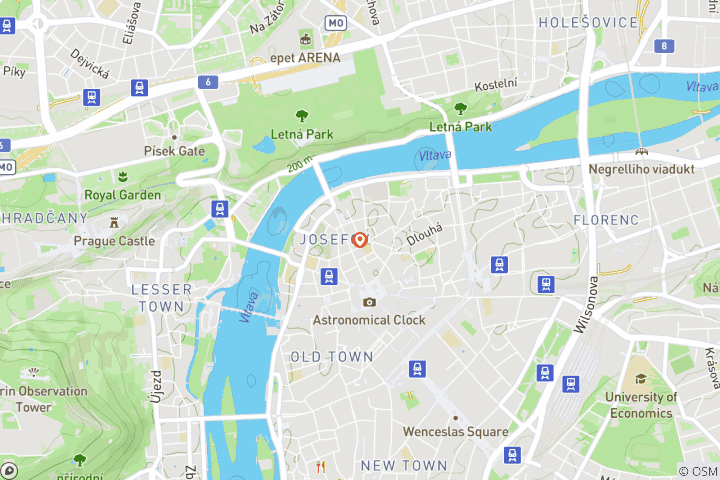 Carte du circuit L'enchantement de Prague