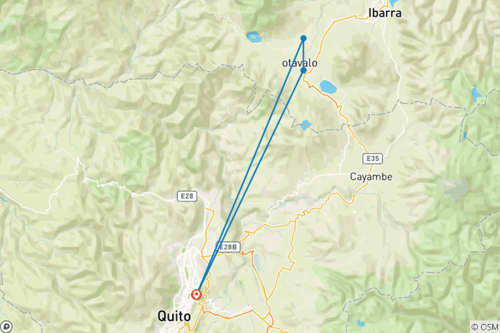 Map of Otavalo Market & Unique Cultural Experience