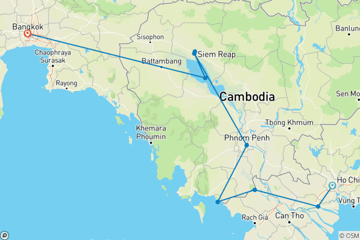 Map of Southeast Asia Family Adventure