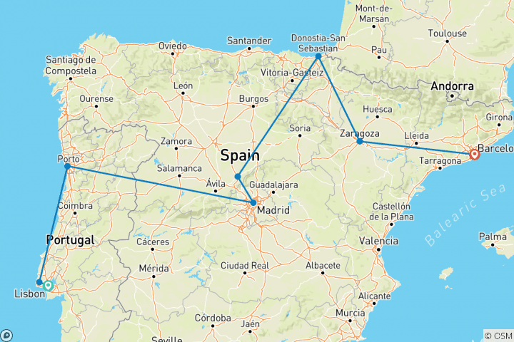 Mapa de Profundiza: España y Portugal