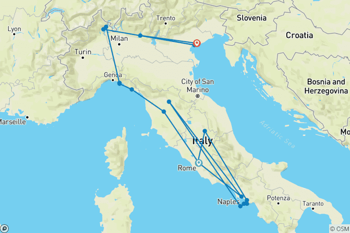 Map of Treasures of Italy (Classic)
