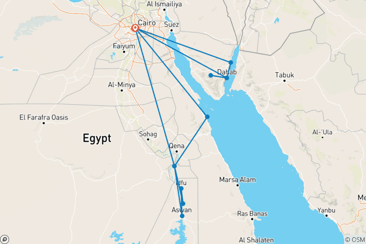 Carte du circuit L'Égypte ultime (Hôtels 5 & 4 étoiles)