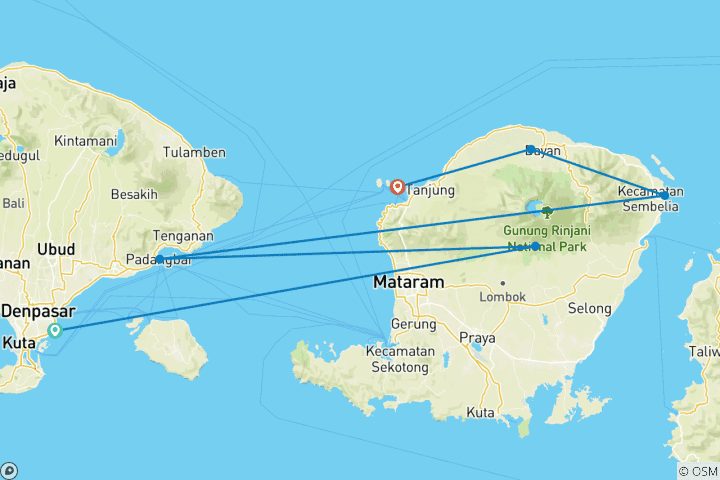 Map of Discover Lombok (6 destinations)