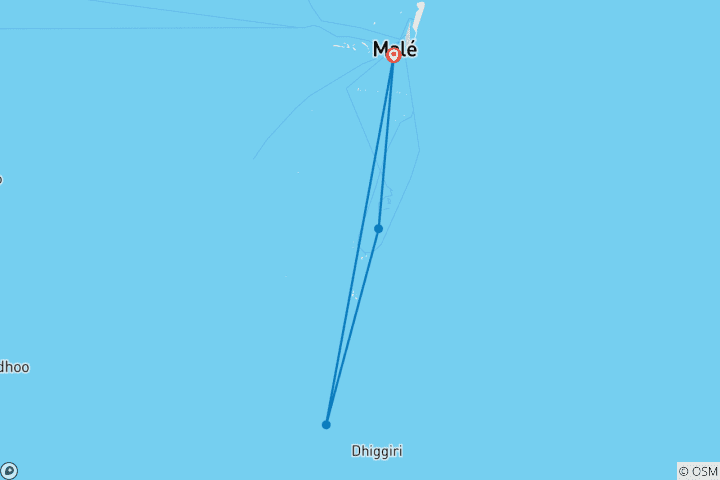 Map of Maldives:  1 Week Tour!  Maafushi + Fulidhoo + Island Hopping