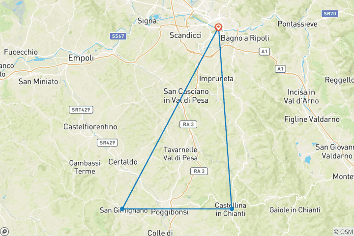 Map of Florence City Break - 3 Days/2 Nights