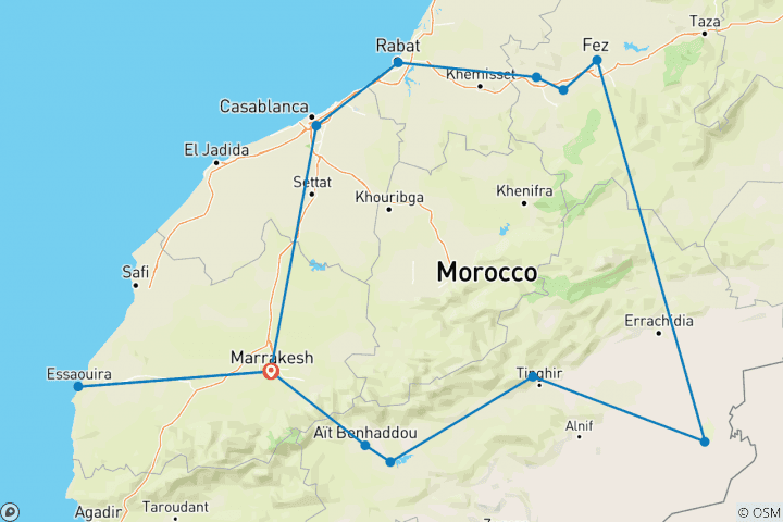 Map of Best of Morocco - 13 days