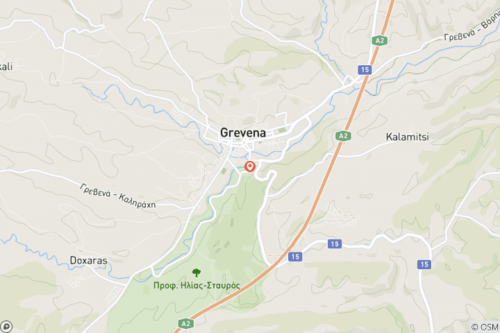 Map of Hiking in Portitsa Gorge, Grevena