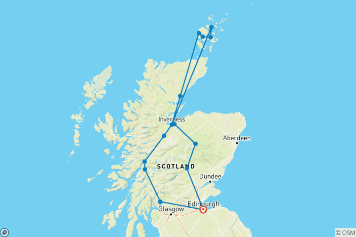 Map of Orkney & The Far North