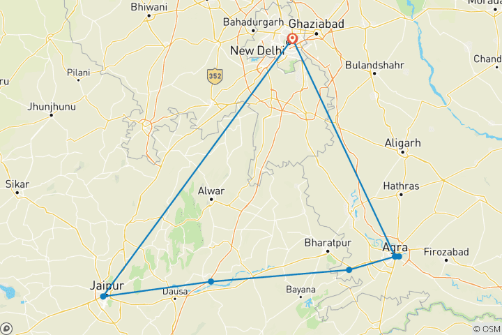 Map of Explore Golden Triangle