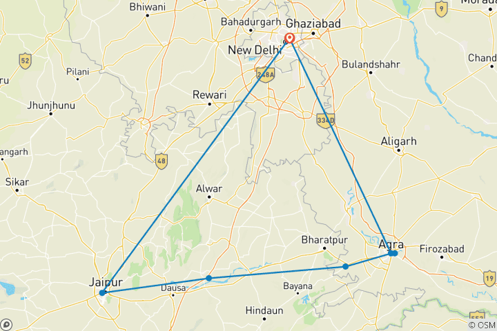 Map of Explore Golden Triangle