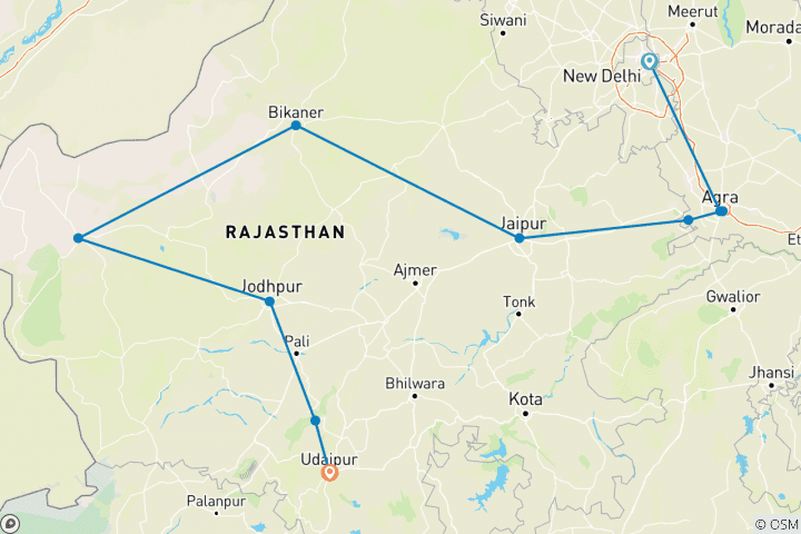 Map of Pearls of Rajasthan