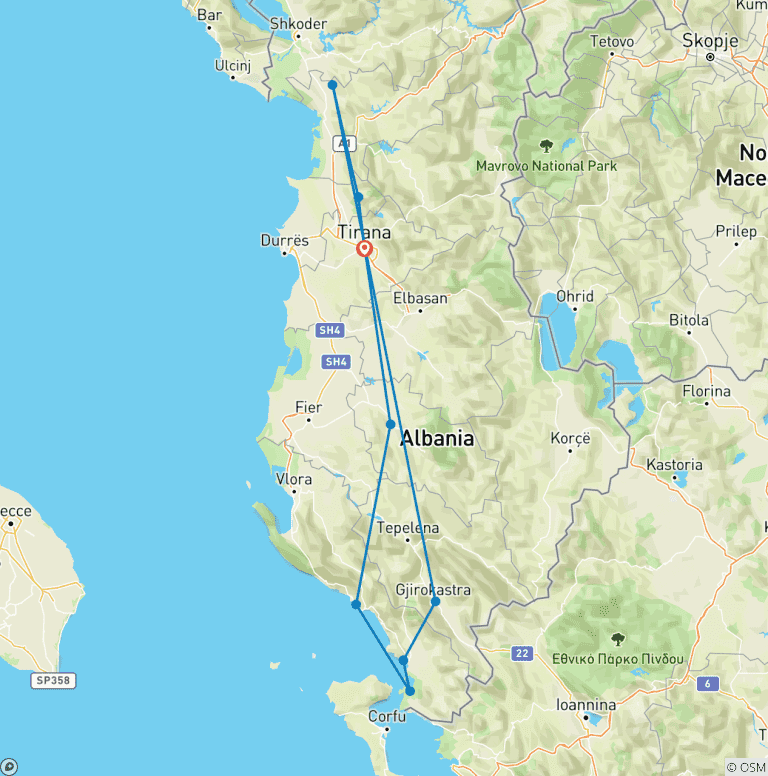 Map of Albania: Local Food & UNESCO Heritage