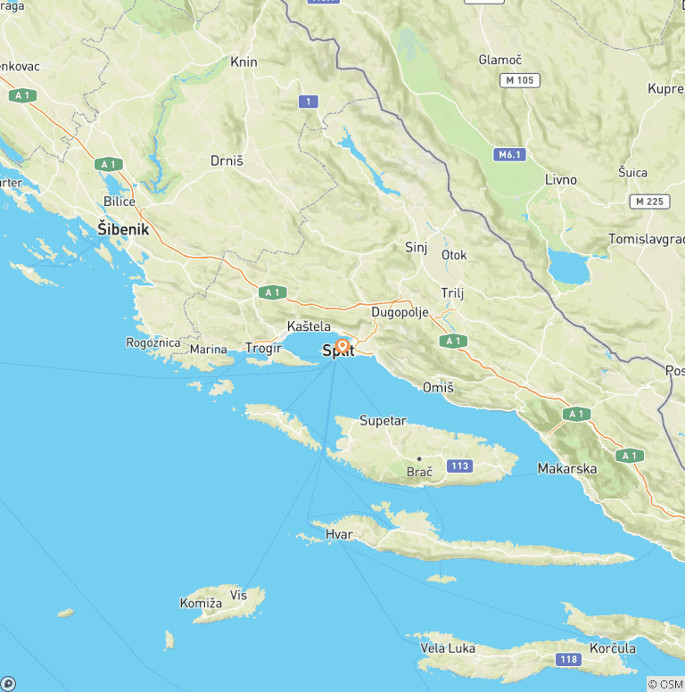 Map of Meet Us There - Croatia