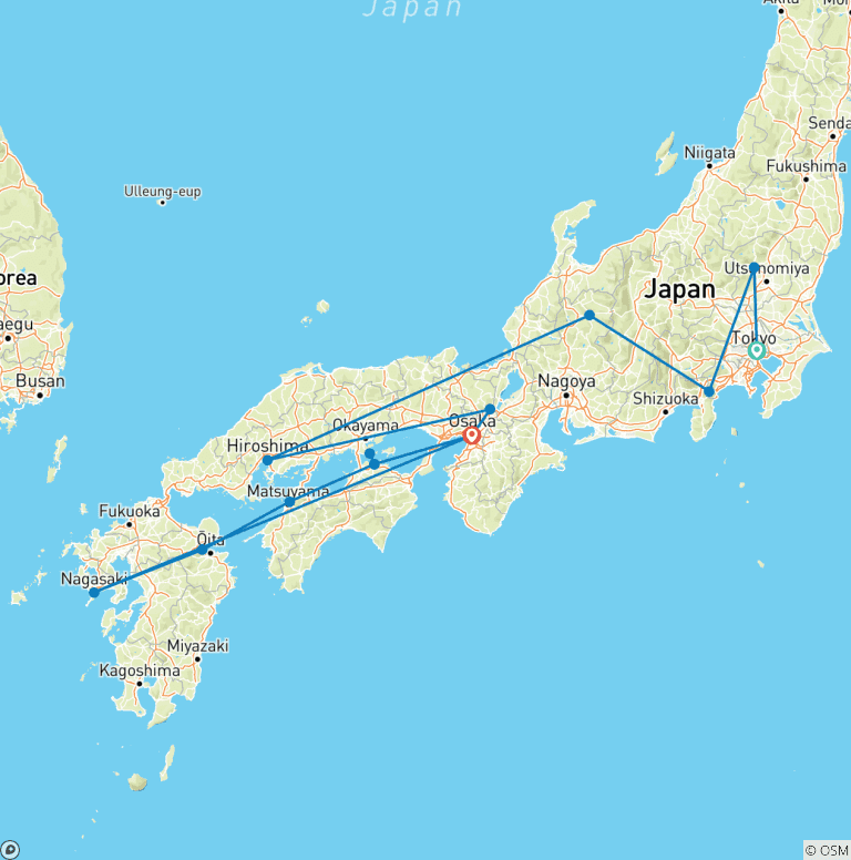 Map of Ultimate Japan