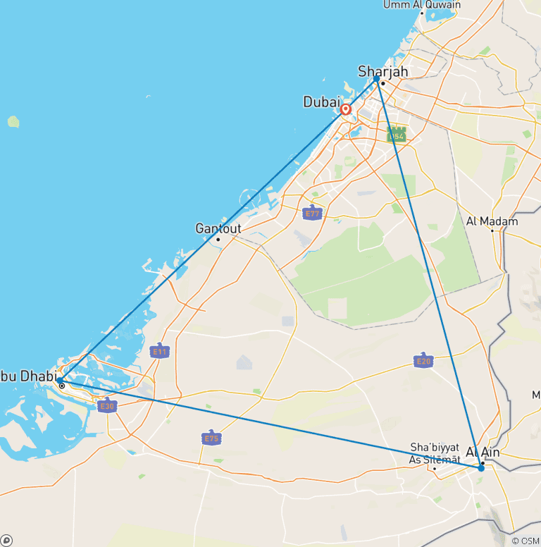 Map of Magical Dubai