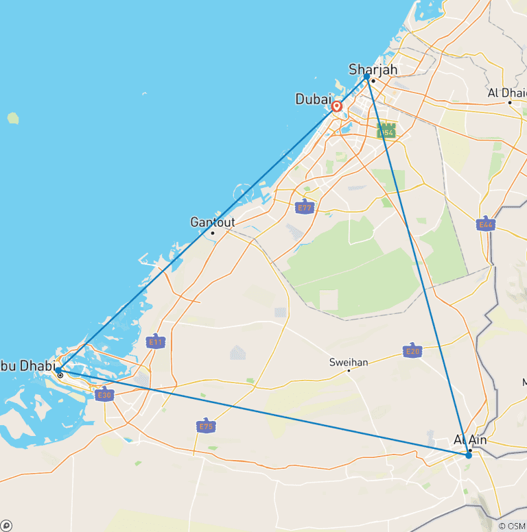 Map of Magical Dubai