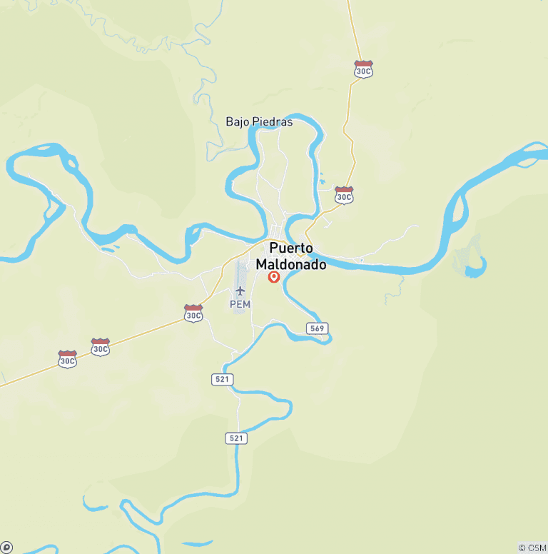 Map of Puerto Maldonado Amazon Field Station 3D/2N (from Puerto Maldonado)
